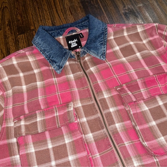 Kith x Ksubi Kace Faded Plaid Zip Over-Shirt Jacket Size Medium - Picture 4 of 9